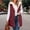 Wine, variant on Women Vest Casual Stand Collar Sleeveless Jacket Warm Winter Reversible Zip Up Outerwear With Pockets Light Light Zip Vest for Women plus Size Womens Vests 3x Womens Vest Long Length Metallic Puffy