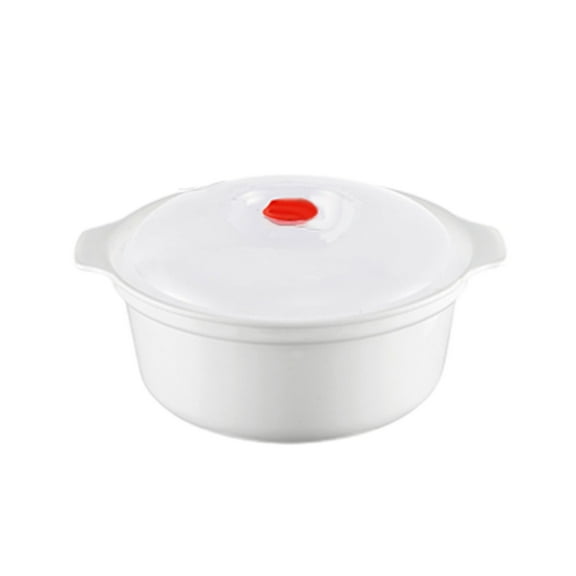 Microwave Bowls with Lid, BPA-free Ramen Cooker Soup Containers with Steamer, Mixing Serving Bowls Food Storage Cookware for Kitchen, Office,Microwave Cookware Kitchen Supplies(White 6in)