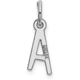 thumbnail image 3 of Avariah 14K White Gold Small Slanted Block Letter F Initial Charm, 3 of 6