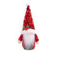 thumbnail image 2 of RyanK Christmas Ornaments,Christmas Gifts,Christmas Decorations,Christmas Sequins Pointed Hat Gnomes Decoration With Sand Filled Base Sparkling Sequins Hat Gnomes Tabletop Ornament Doll Red, 2 of 3