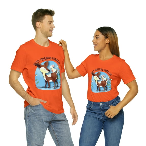Best Friends Forever Animated Unisex Jersey Short Sleeve Bella Canvas Tee