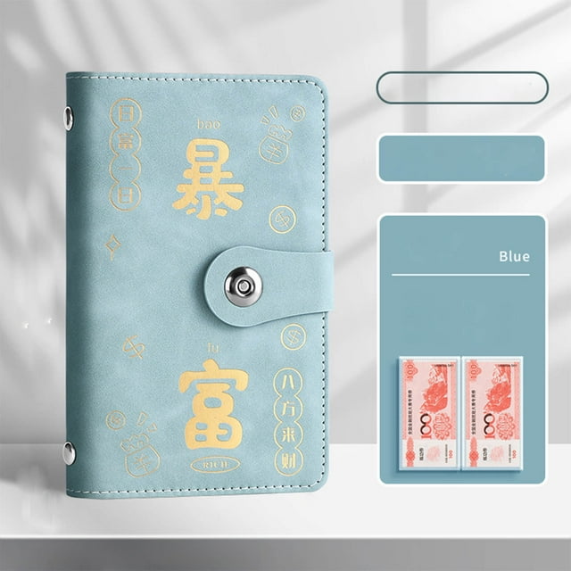 Instant Moneyed Savings Book Cash Savings Book 10000 Yuan Magnetic Snap Wallet Large Capacity Merely For Money Storage