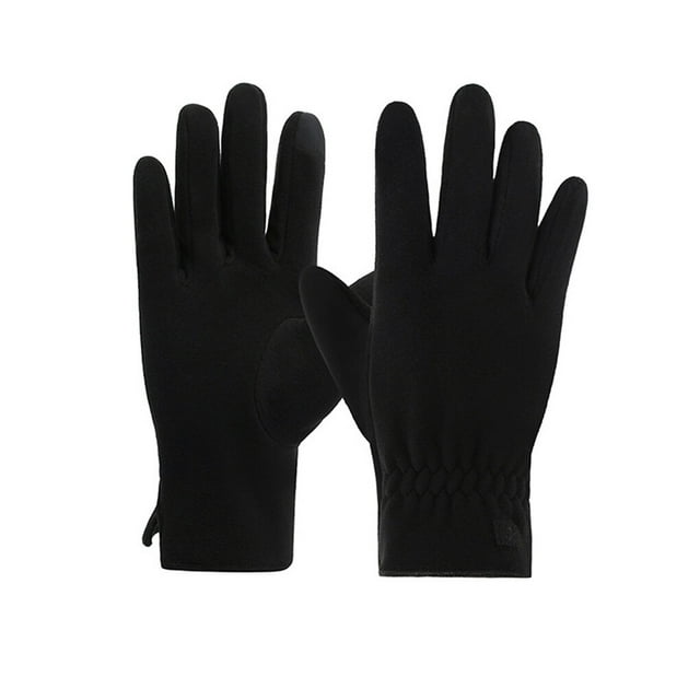 1 Paire de Gants Chauds pour Homme, Automne Froid, Mode, Écran Tactile, pour Randonnée en Plein Air, Noir