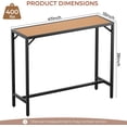 thumbnail image 2 of LAZY BUDDY 47'' Outdoor Bar Table with HDPE Top, Patio Counter Height Table, All-Weather Rectangle Bar Table for Backyard, Garden, Poolside, Balcony, Kitchen, 2 of 13
