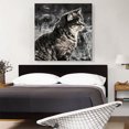 thumbnail image 2 of ARTCANVAS Manx Cat Breed Snow Canvas Art Print - Size: 36" x 36" (1.50" Deep), 2 of 9