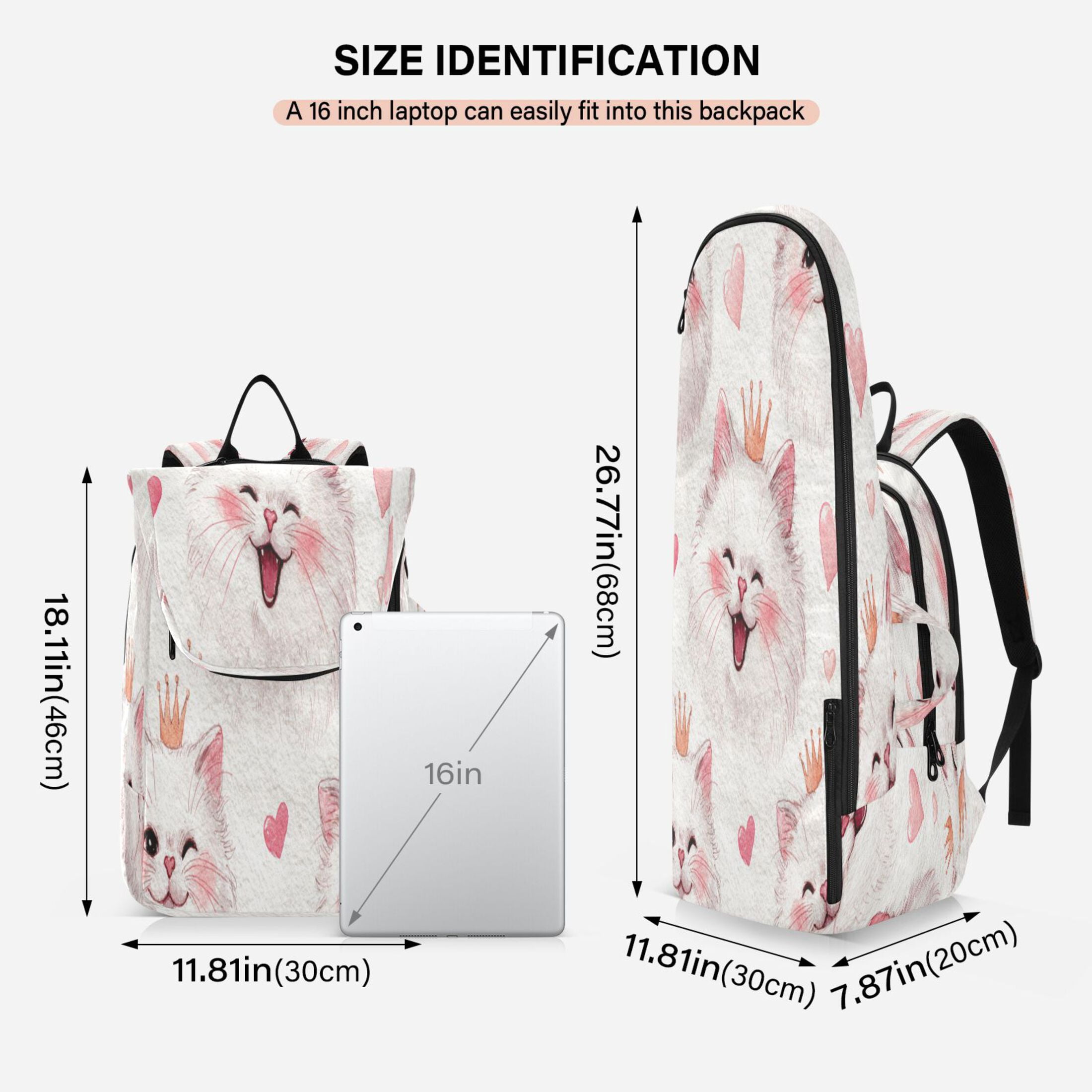 2 Racquet Holder Tennis Backpack Tennis Racket Covers Gym Bags Happy Birthday Cats