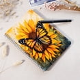 thumbnail image 4 of Spiral Journal Notebook,50 Sheets A5 College Ruled Notebook/Journal 3 Pcs for School Office Home - Beautiful Butterfly Sitting on Sunflowers, 4 of 7