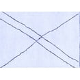 thumbnail image 1 of Ahgly Company Machine Washable Indoor Rectangle Solid Blue Modern Area Rugs, 7' x 10', 1 of 4