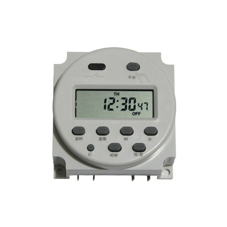 Digital Timers DC/AC 12V 16A LCD Display Programmable Timer Switch
