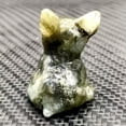 thumbnail image 4 of K-KED Natural French Bulldog Carved Quartz Crystal Puppy Gemstone Mini Puppy Ornament-Labradorite Quartz, 4 of 6