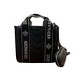 thumbnail image 1 of Bolsa Tote Steve Madden color negro piel acolchado, 1 of 5