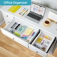 thumbnail image 4 of Sindcom 60 PCS Drawer Organizer, 4-Size Clear Plastic Bins Containers, for Bathroom and Vanity Storage, 4 of 8