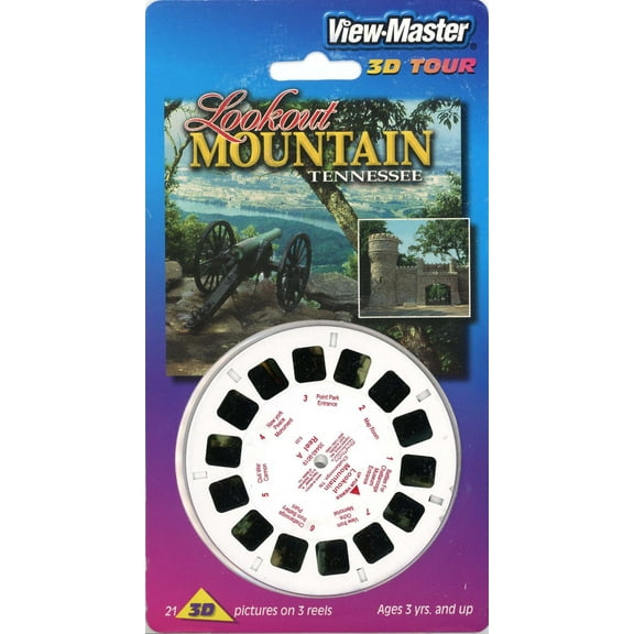 Lookout Mountain, Tennessee - View-Master - 3 Reels on Card