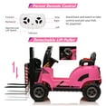 thumbnail image 2 of EastVita 12V Ride on Forklift Car,Electric Kids Simulate Ride on Car Toys with Remote Control, Liftable Fork and Pallet 2 Speeds Music USB, 2 of 7