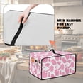 thumbnail image 5 of Renewold Toaster Oven Protector Stain-Resistant Polyester Smart Oven Air Fryer Protective Case with Accessory Pockets Home Kitchen Decoration, 18.5 x 14.5 x 9 Inches, Pink Cow Print, 5 of 7