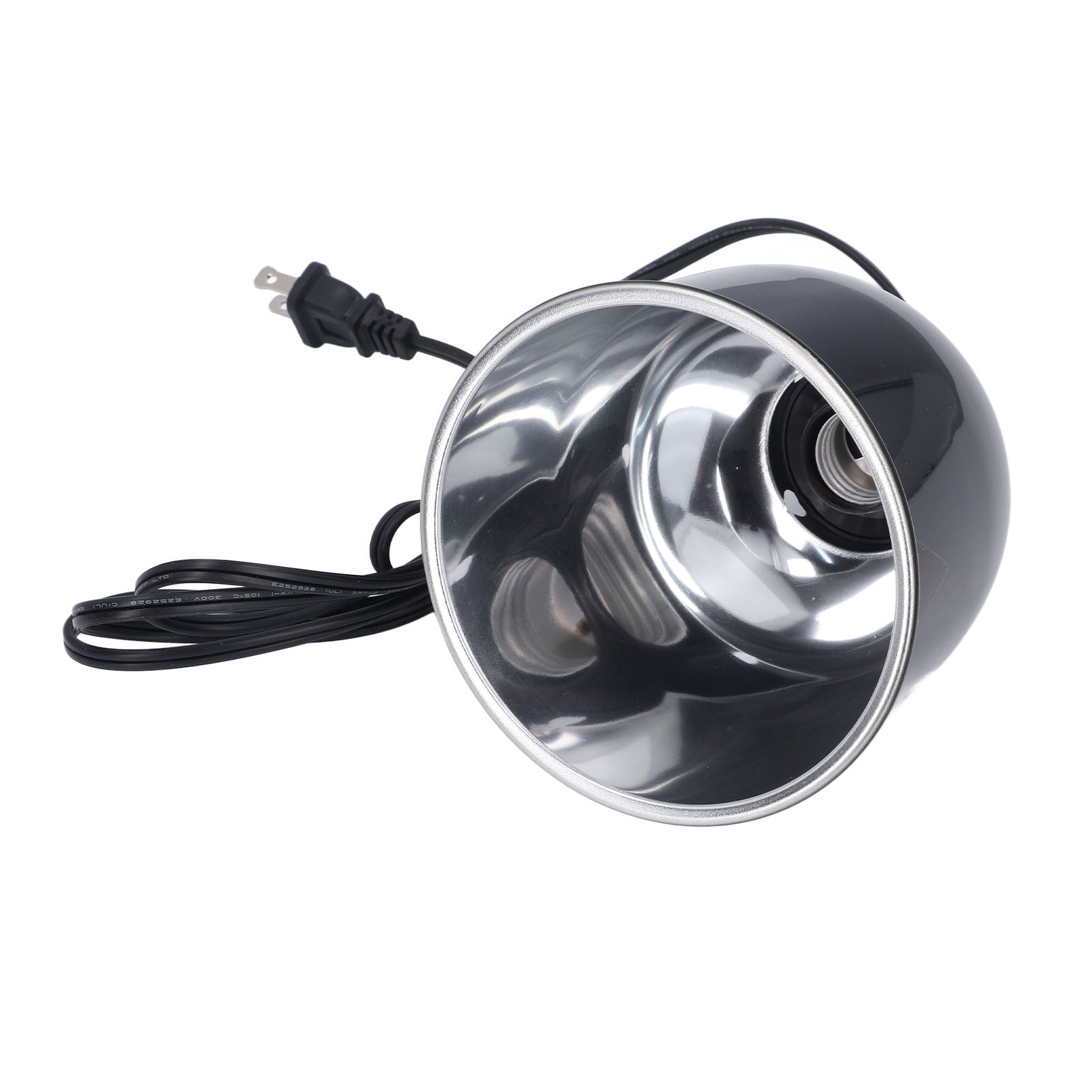 Professional E27 Reptile Heat Lamp Deep Dome Aluminium Fixture for Turtle & Lizard Terrarium (110V / 250W, 8.27 in / 21 cm)
