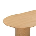 thumbnail image 5 of Maklaine Modern Contemporary Natural Ash Wood Oval Dining Table, 5 of 9