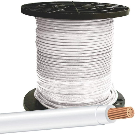 Southwire Thhn Wire - Copper Conductor, Nylon Jacket - 500' White