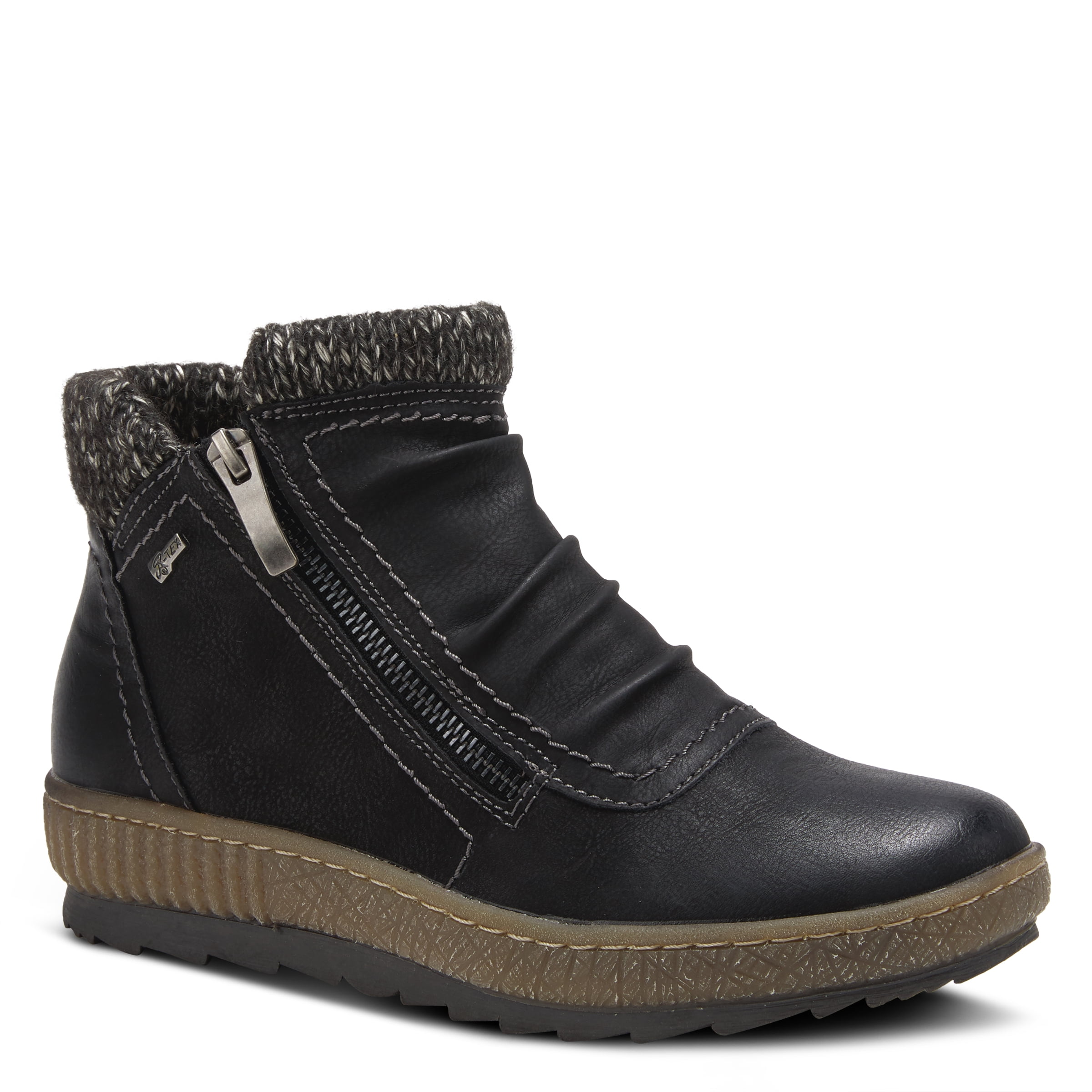 Spring Step Relife Khazera Women's Waterproof Ankle Boots - Western Style With Full-Length Zipper
