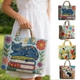 thumbnail image 6 of Vintage Quilted Tote Bag Women Lightweight Travel Bag Purse Cotton Shoulder Tote Bag For Shopping Grocery & Beach Bag, 6 of 6