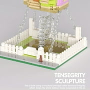 HI-Reeke House Building Block Set Creative Tensegrity Sculptures Balloon Up House Kit Toy Multi Color
