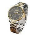 thumbnail image 1 of Reloj cronógrafo de negocios para hombre, resistente al agua, con fecha, de cuarzo, de acero inoxidable, moderno, para vestir, de oficina, informal, de cuarzo, de acero inoxidable, 1 of 2