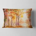 thumbnail image 2 of Designart Autumn Everywhere Forest - Landscape Printed Throw Pillow - 12x20, 2 of 5
