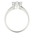 thumbnail image 4 of Solitaire Engagement Ring for Women - 2ct White Sapphire in 14K White Gold Promise Ring, 4 of 5