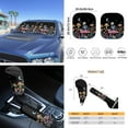 thumbnail image 5 of Yuyamidu Mushroom Car Seat Covers Full Set with Steering Wheel Cover Seat Belt Pads Skull Gear Shift Knob Cover Cup Holders Rearview Mirror Cover Key Ring Car Windshield Sun Shade, Set of 16, 5 of 7