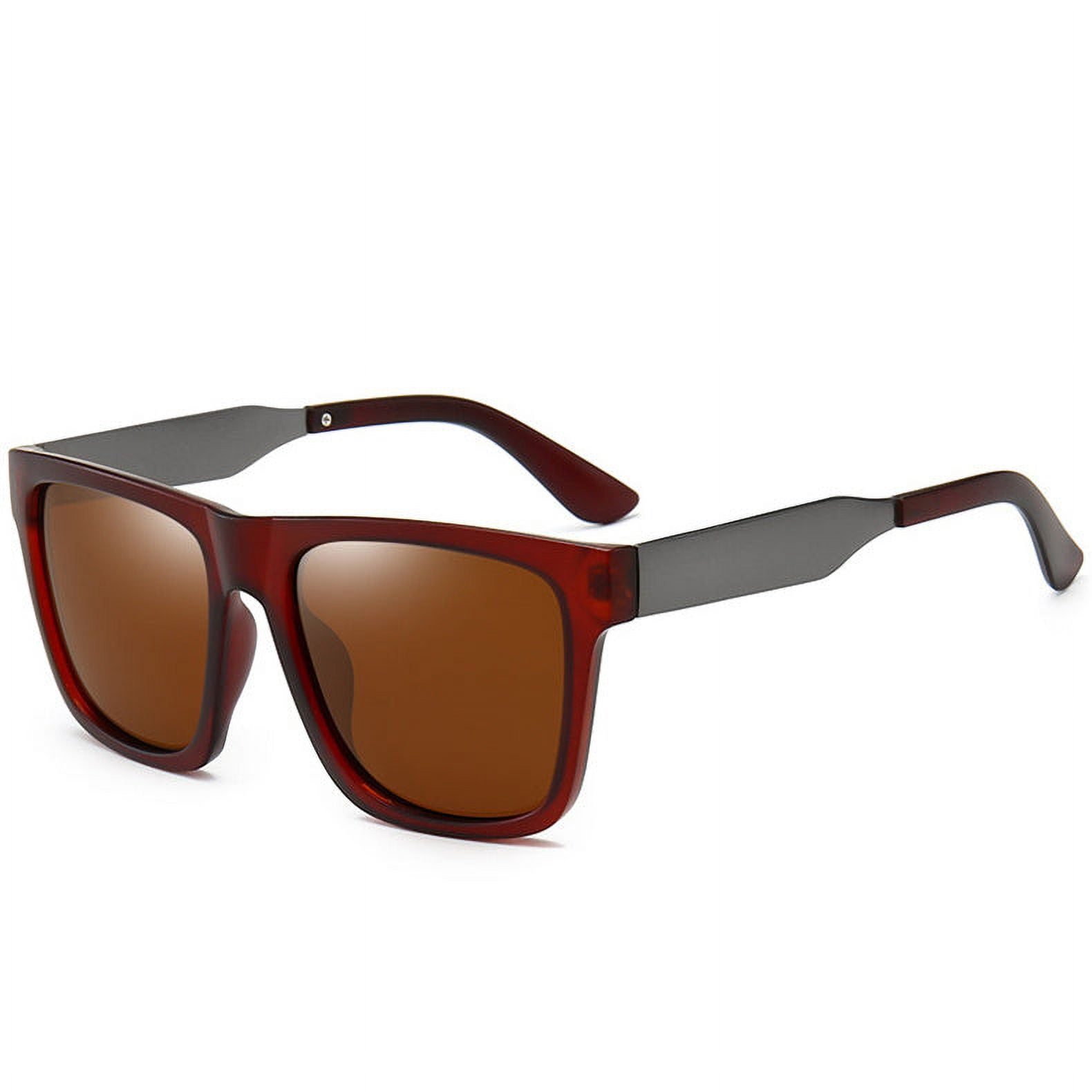 Polarized Sunglasses for Men, Retro Vintage Style, TAC Lenses, Plastic and Metal Frame, Driving Sunglasses, UV Protection