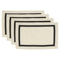 thumbnail image 3 of Saro Lifestyle Grosgrain Accent Placemat (Set of 4), 3 of 4