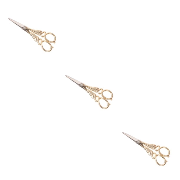 Kenally Tijeras de costura profesionales para sastres y costura Tijeras de bordado de aplicación amplia Ocho tijera dorada Type1 NO1