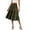 Army Green, variant on WTOBBY Women's Casual High Waist Drawstring A-line Solid Color Skirt with Pockets, Flowy Maxi Design for Everyday Wear, Bohemian Style Elastic Waist Skirt,Army Green L
