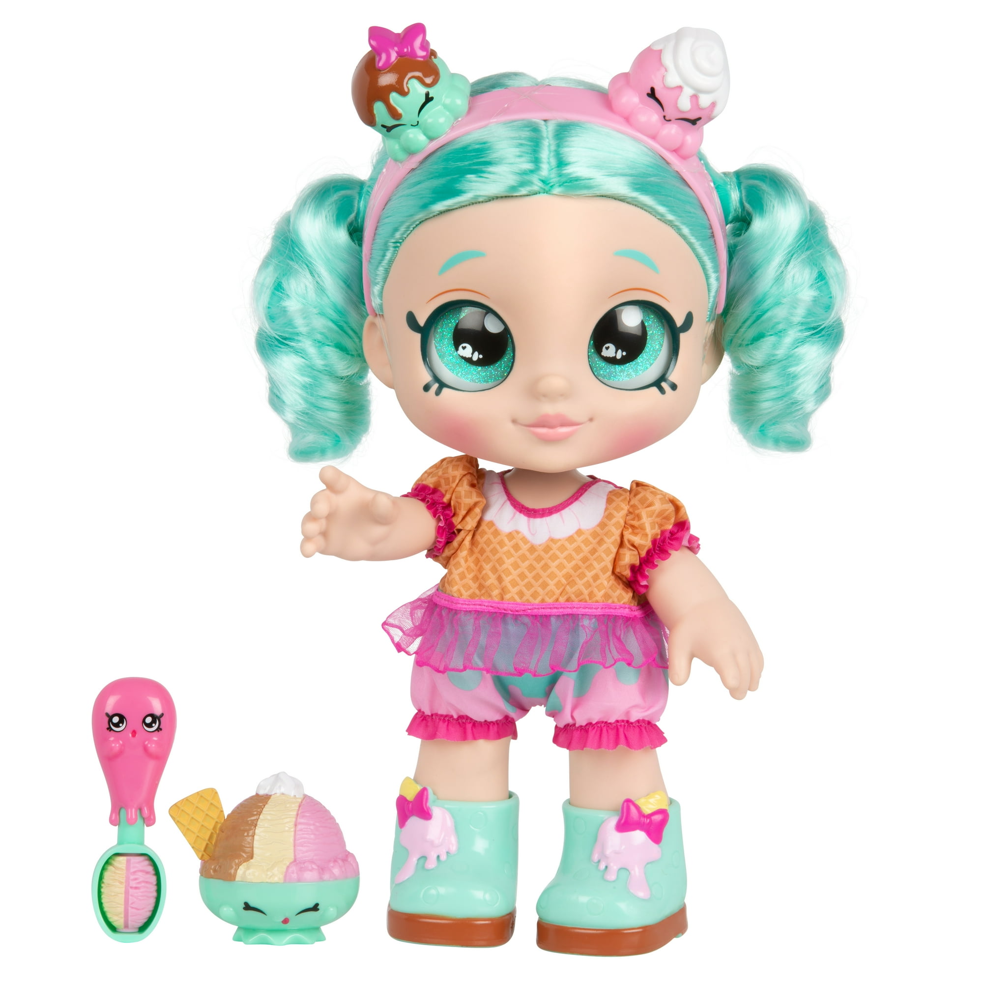 Kindi Kids Snack Time Friends Pre school 10 inch doll Peppa Mint Walmart