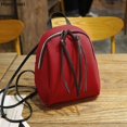 thumbnail image 1 of Mochila pequeña de piel sintética para mujer, morral escolar pequeño negro, informal, a la moda, 2022A-red Fivean unisex, 1 of 2