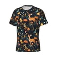 thumbnail image 5 of Vsdgher Forest Elf Print Men's Dry Fit Mesh Athletic Shirts Moisture Wicking Tennis T-Shirt Tops, 5 of 9