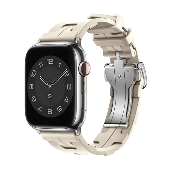 RoseOcean Single Tour Silicone Strap for Apple Watch Ultra 2 & Series 3/6/7/8/9 SE, 38/40/41/42/44/45/49mm