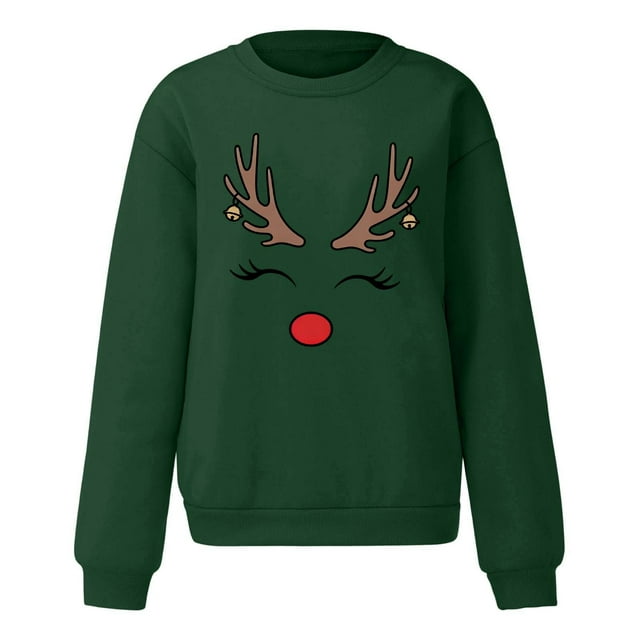 VJATTWR Merry Sweatshirt Men Get it Fast Couple's Matching Crewneck Hoodie Unisex Pattern Print Long Sleeve Top