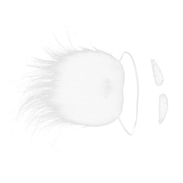 Conjunto de barba de Papá Noel divertidos accesorios de bigotes falsos blancos de Papá Noel para fiesta de Navidad