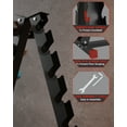 thumbnail image 3 of Support d'Haltères en Acier Robuste pour la Maison et le Gym, Support de Rangement de Poids à 5 Niveaux - Conception Verticale - Construction Durable, 3 of 6