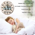 thumbnail image 3 of ZXCXRQFa Bless This Home Flower Wood Wall Clock Silent Non-Ticking Kitchen Desk Clock Battery Operated Analog Decorative Round Clocks 10 in Garden Home Decor, 3 of 7