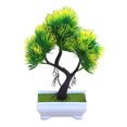 thumbnail image 2 of Gwong Decoración hogareña Planta de árbol de pino artificial Potted Bonsai Fiesta de boda Decoración de muebles de escritorio Gwong 21033575, 2 of 7