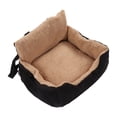 thumbnail image 1 of Asiento De Coche Para Perros, Suave Y Fácil Instalación, Asiento Elevador De Lana De Cordero Artificial Para Mascotas, Para Perros Pequeños Y Medianos Fugacal Negro, 1 of 8