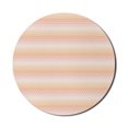 thumbnail image 1 of Abstract Mouse Pad for Computers, Pastel Toned Triangles in Various Shades of Pink Hipster Geometric, Round Non-Slip Thick Rubber Modern Gaming Mousepad, 8" Round, Pale Peach Rose, by Ambesonne, 1 of 2