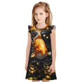 thumbnail image 1 of Balery Golden Koi And Treasure Camisón de princesa para niñas, pijama de algodón con mangas abullonadas, suave y bonito.-Large, 1 of 6