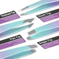 thumbnail image 2 of MORGLES 7Pcs Tweezers Set, Stainless Steel Grooming Kit - Curved Scissors, Eyebrow Razor, Spoolie Brush & Case, Dark Green, for Men & Women, 2 of 6