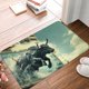 thumbnail image 4 of Balery Bull Charging Through Waves Felpudo de franela, resistente a las manchas y a la decoloración, para uso interior y exterior, fácil de limpiar, 40 x 60 cm, 4 of 7