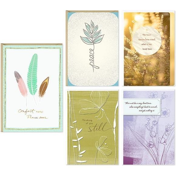 Hallmark Year of Caring Sympathy Cards Assortment (5 Cards with Envelopes)