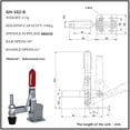 thumbnail image 3 of 2Pcs Gh-102B Quick Release Tool Fixation Rapide Pince à Bascule 100Kg 220Lbs, 3 of 9