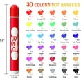 Shuttle Art Dot Markers, 30 Colors Washable for Toddlers with Free